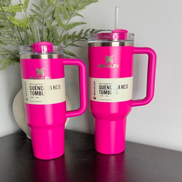 Stanley Other - Stanley Vibrant Pink Quencher H2.0 Tumbler 30oz